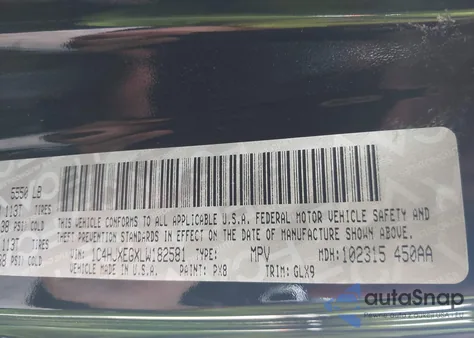 2020 Jeep Wrangler Unlimited Sahara Altitude 4X4 from USA, damaged, VIN 1C4HJXEGXLW182581